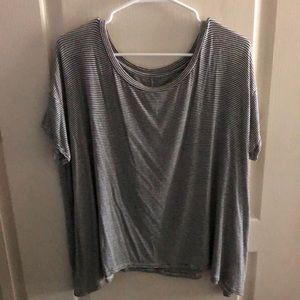 American Eagle Striped Oversized Shirt